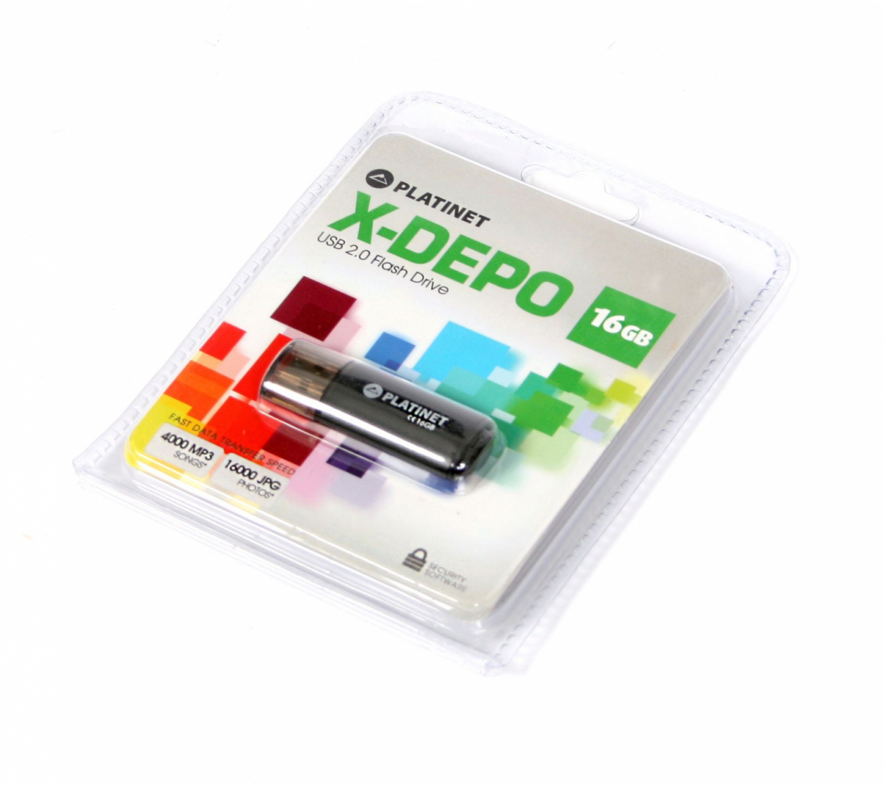 Memorie USB 2.0 Platinet 16Gb ,X-Depo 40944,cu capac,neagra [5]