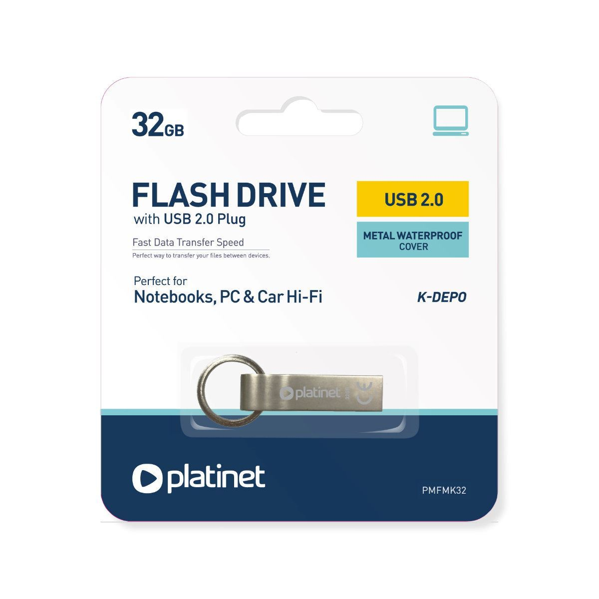 Memorie USB 2.0 Platinet 32Gb ,K-Depo 44850,din metal,impermeabila [5]