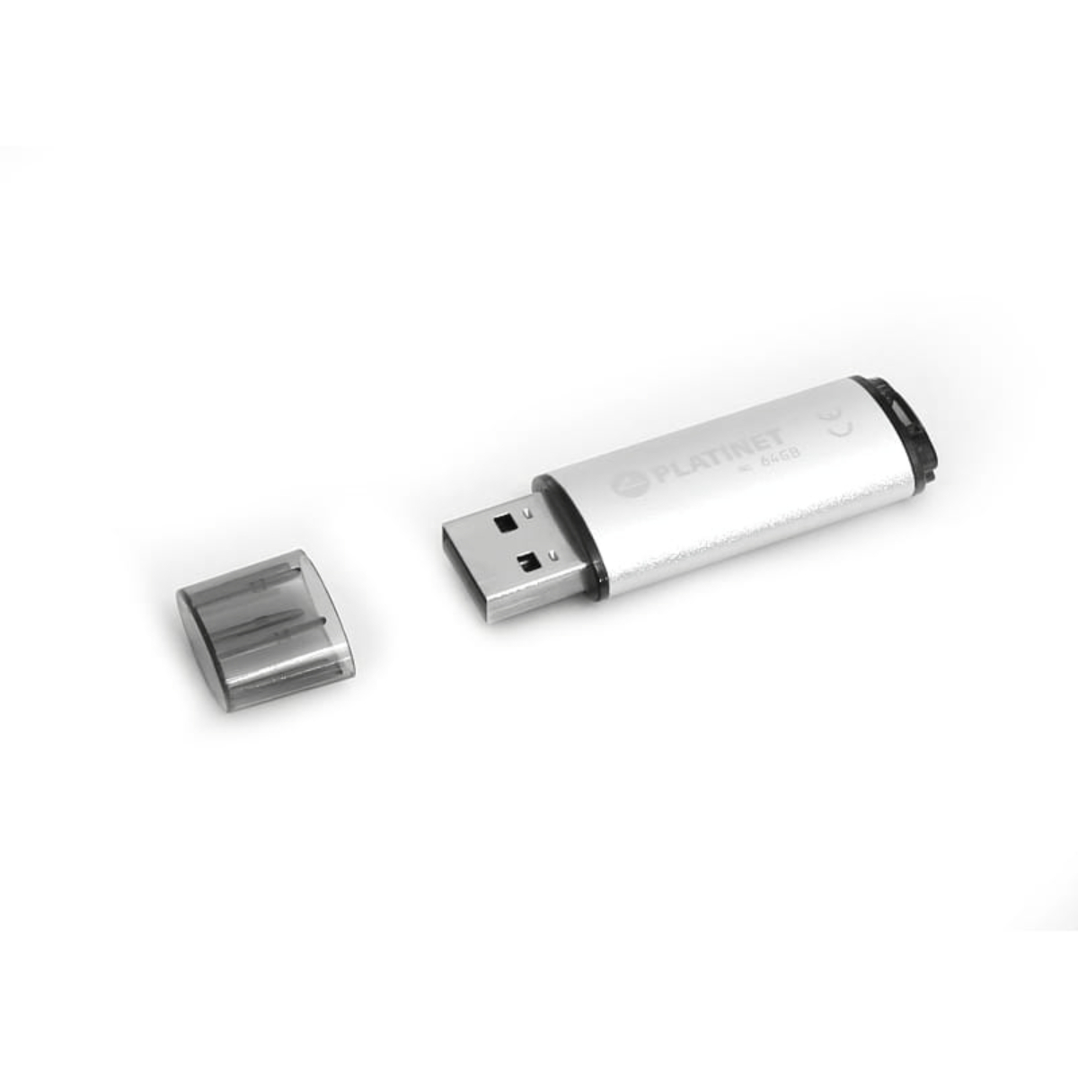 Memorie USB 2.0 Platinet 64Gb , X-Depo 43613, cu capac, argintie [6]
