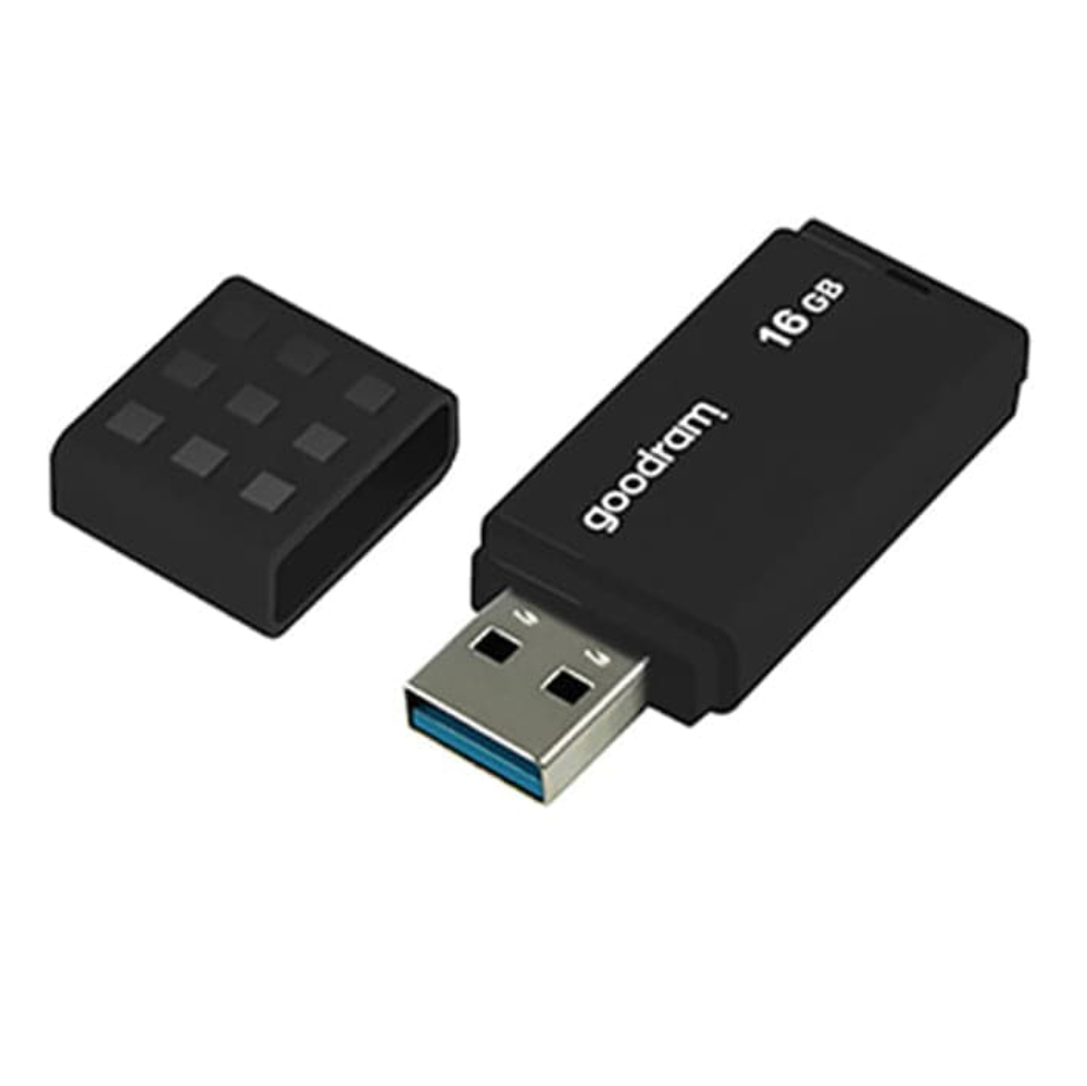 Memorie USB 3.0, 16 GB, Goodram UME3-0160K0R11, cu capac, neagra [6]