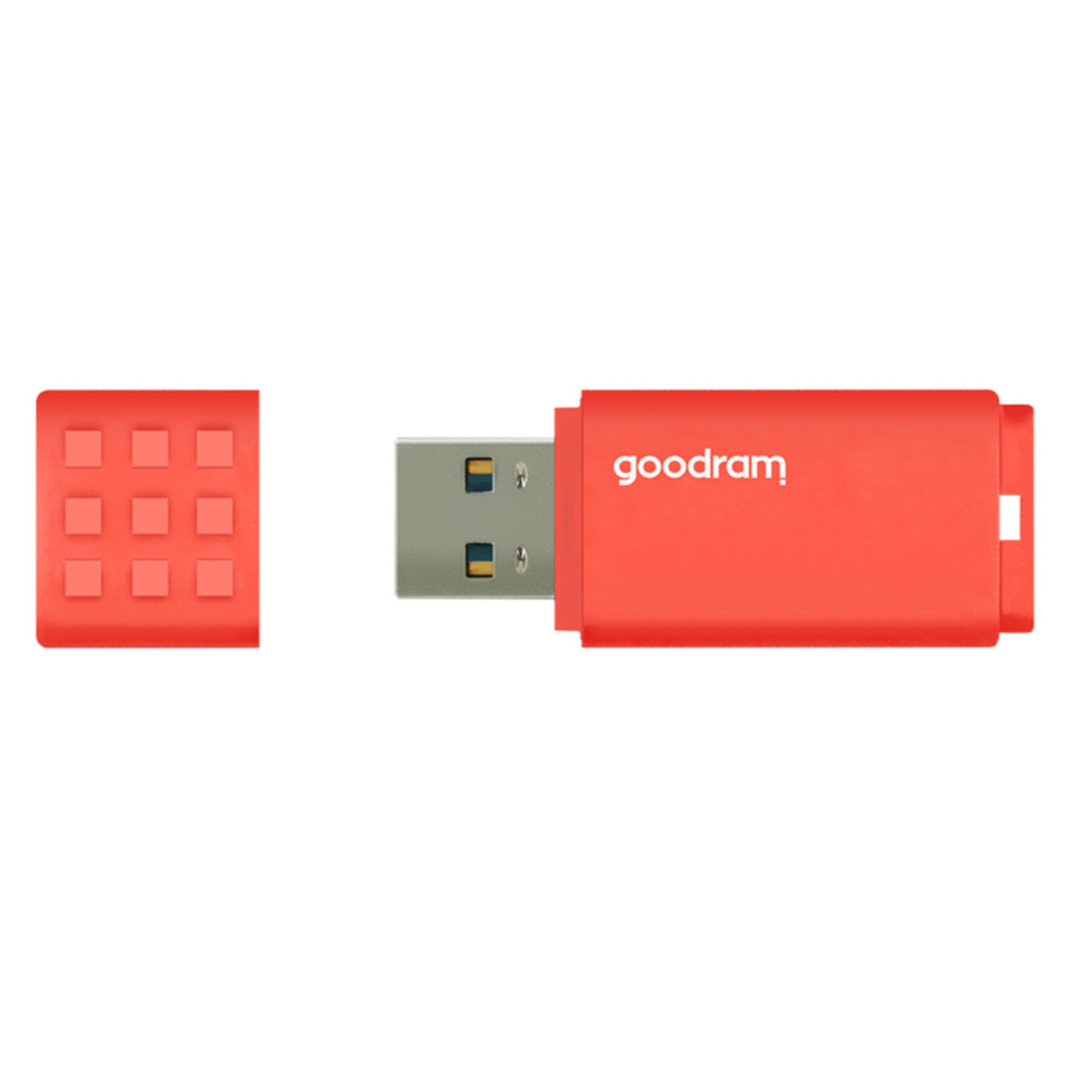 Memorie USB 3.0, 16 GB, Goodram UME3-0160O0R11, cu capac, portocalie [1]