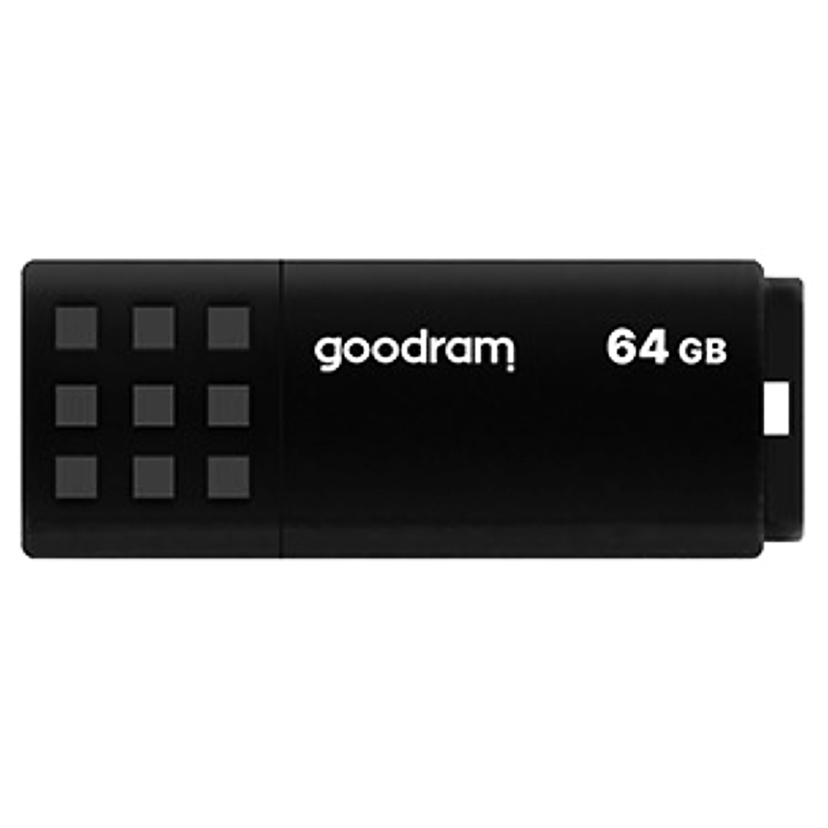 Memorie USB 3.0, 64 GB, Goodram UME3-0640K0R11, cu capac, neagra [1]