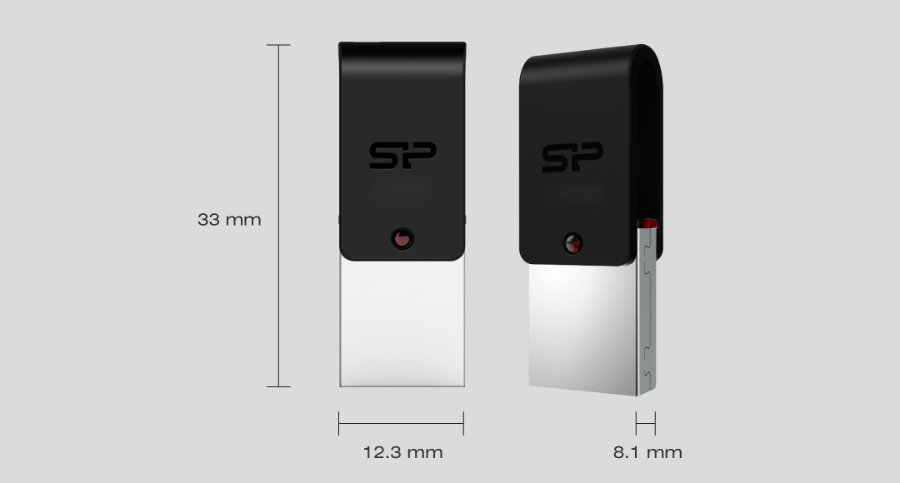 Memorie USB 3.0 OTG 32 GB Silicon Power X31, cu conector microUSB si USB 3.0, cu capac rotativ [14]