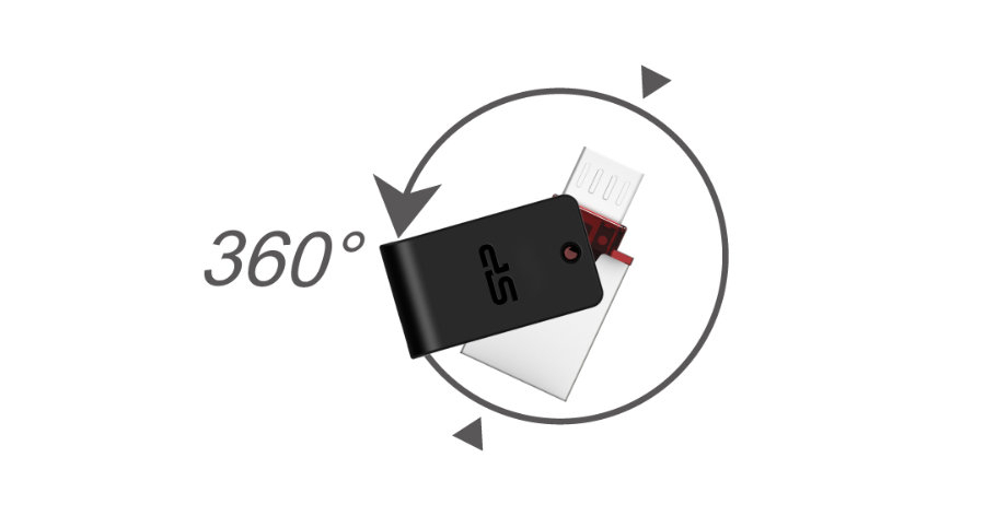 Memorie USB 3.0 OTG 32 GB Silicon Power X31, cu conector microUSB si USB 3.0, cu capac rotativ [11]
