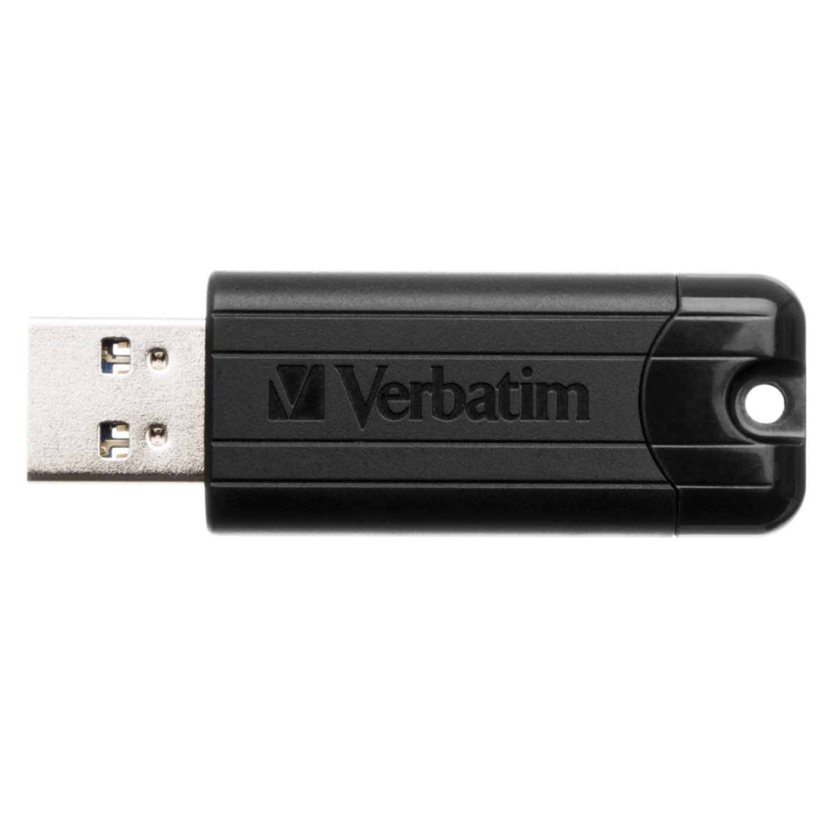 Memorie USB 3.0 Verbatim 128 GB Pinstripe , retractabila, neagra [6]