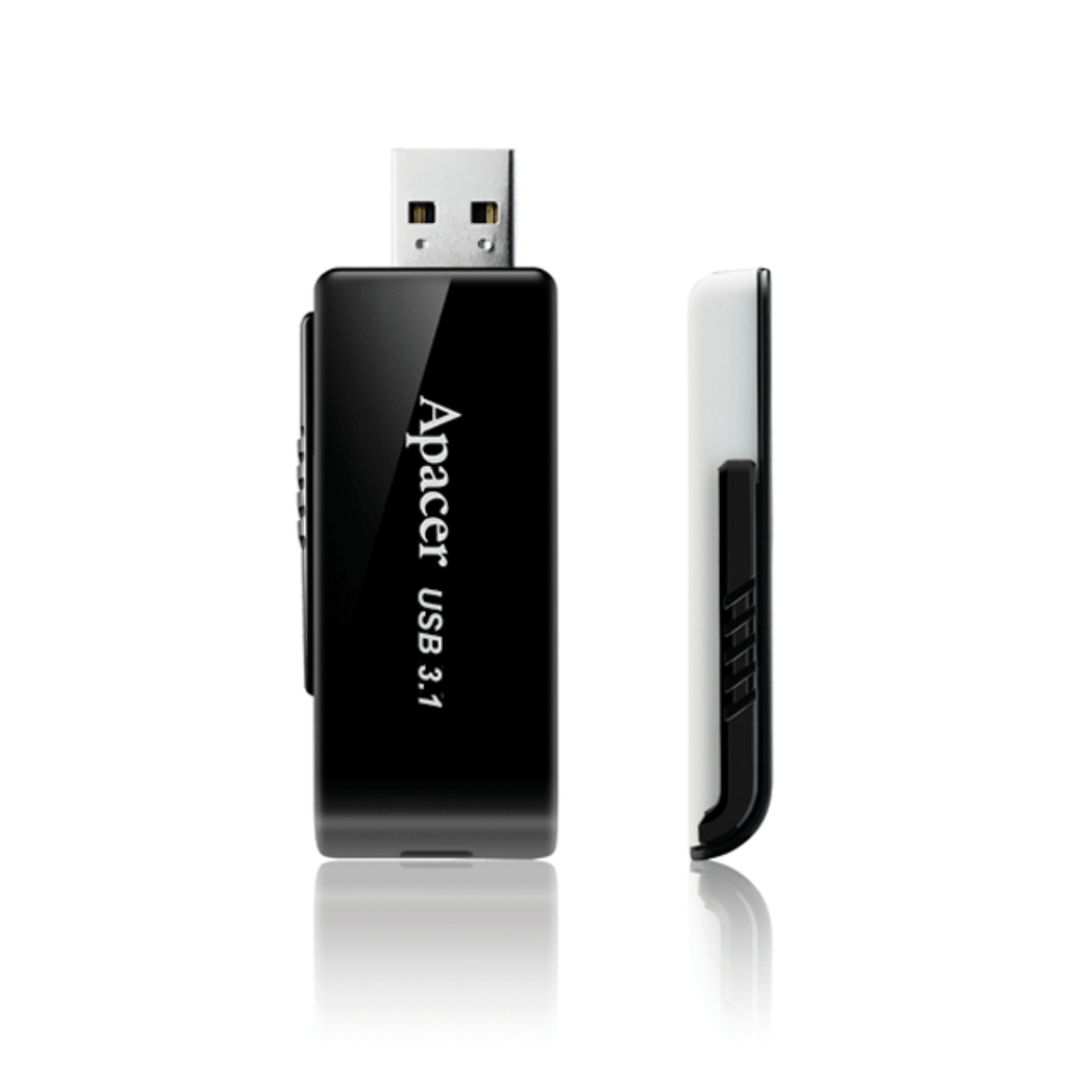 Memorie USB 3.1 Apacer 128Gb,AH350,retractabila ,neagra cu alb [3]