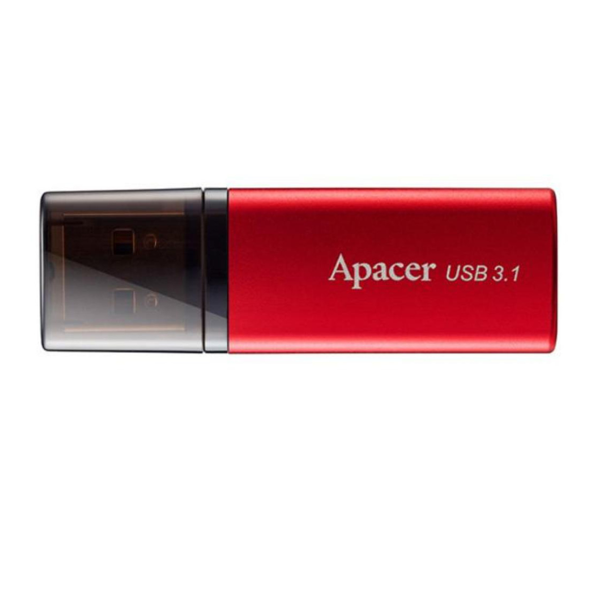 Memorie USB 3.1 Apacer 16Gb ,AH25, cu capac, negru cu rosu [5]