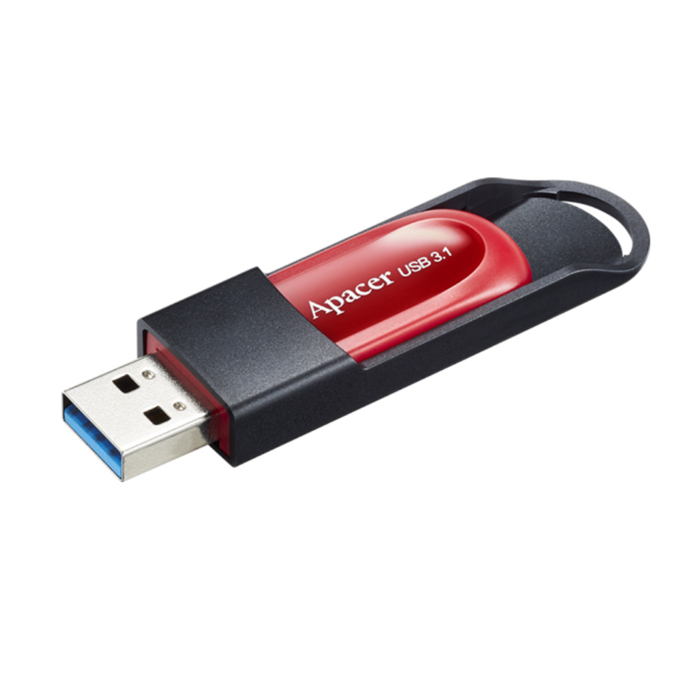 Memorie USB 3.1 Apacer 32Gb ,AH25A, retractabil, rosie cu negru [5]