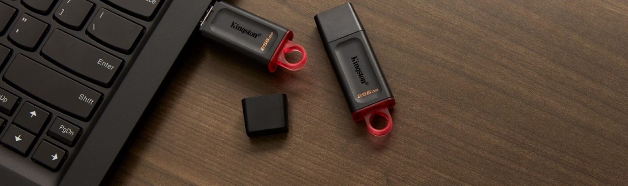 Memorie USB 3.2 Gen 1, 256gb, Kingston DataTraveler Exodia DTX-256GB, cu capac si inel, negru cu rosu [6]