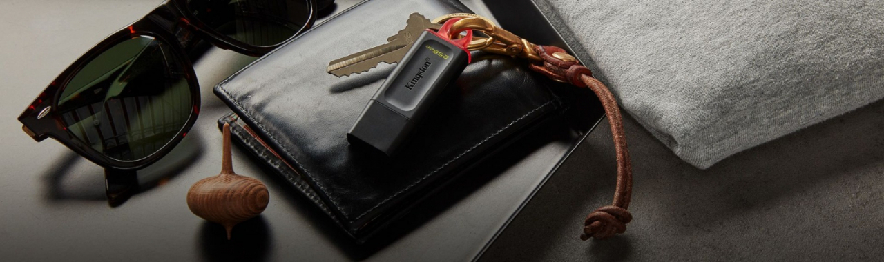 Memorie USB 3.2 Gen 1, 256gb, Kingston DataTraveler Exodia DTX-256GB, cu capac si inel, negru cu rosu [5]