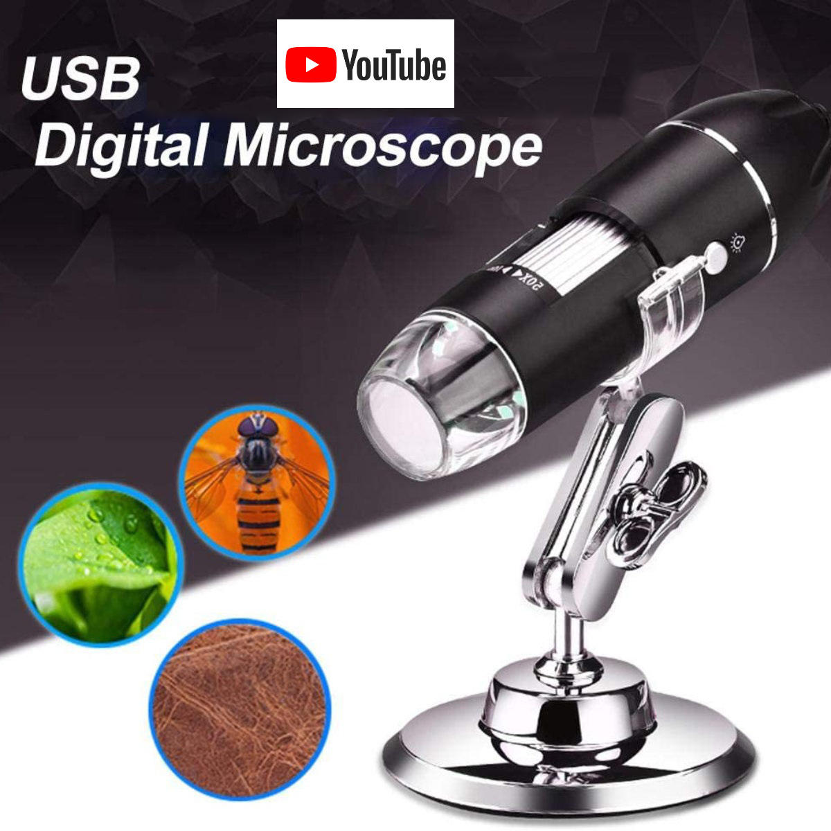 Microscop digital USB, 1000x , 8 x led reglabil, cablu 135 cm [15]