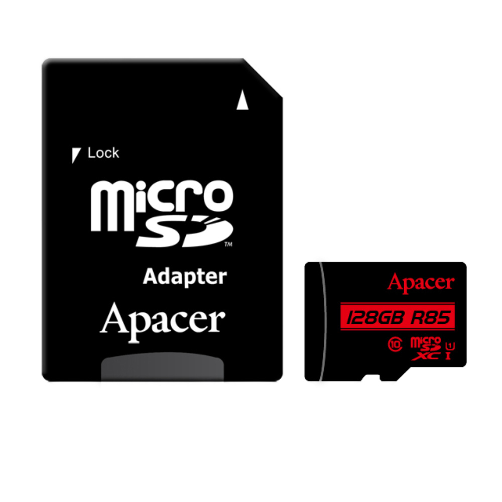 MicroSDHC Card Apacer 128GB clasa 10 UHS-I cu adaptor, 85MB/s [2]