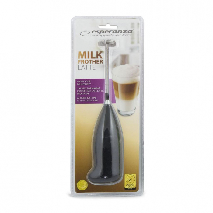 Mixer mini Esperanza EKF001K , pentru spuma lapte, negru [2]