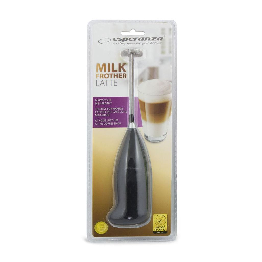 Mixer mini Esperanza EKF001K , pentru spuma lapte, negru [4]