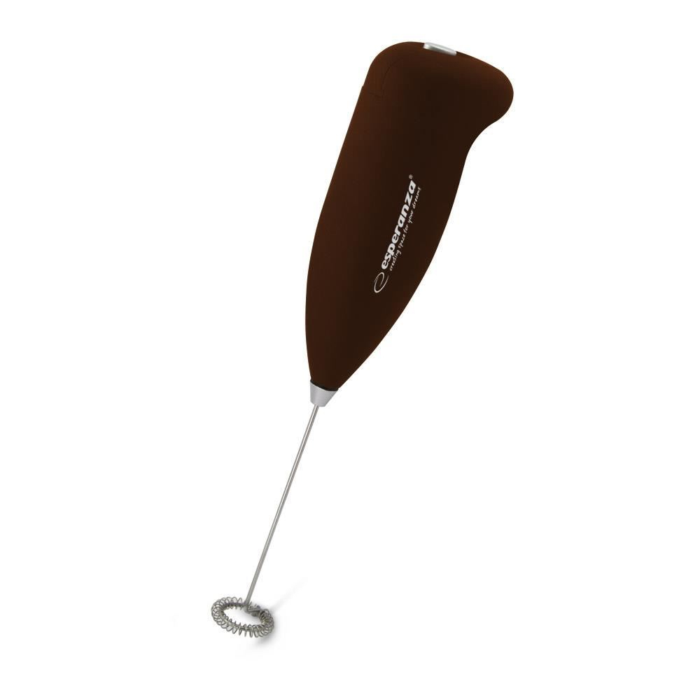 Mixer mini Esperanza EKF001M , pentru spuma lapte, maro [2]