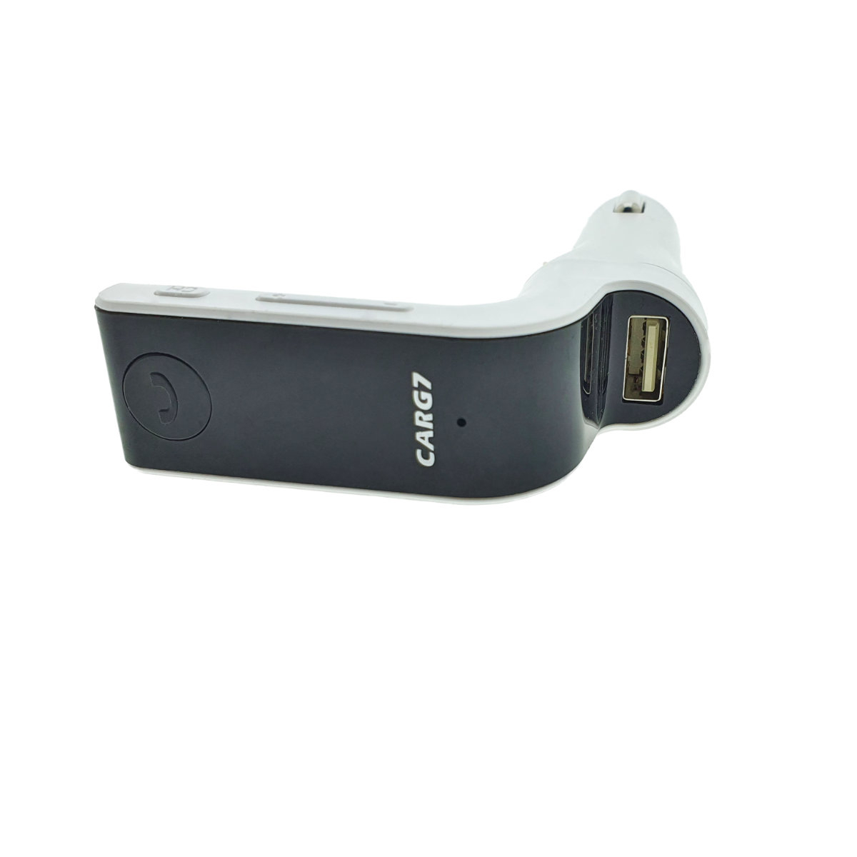 Modulator FM cu bluetooth CARG7, incarcare USB, MP3 player USB si microsd, alb cu negru [6]