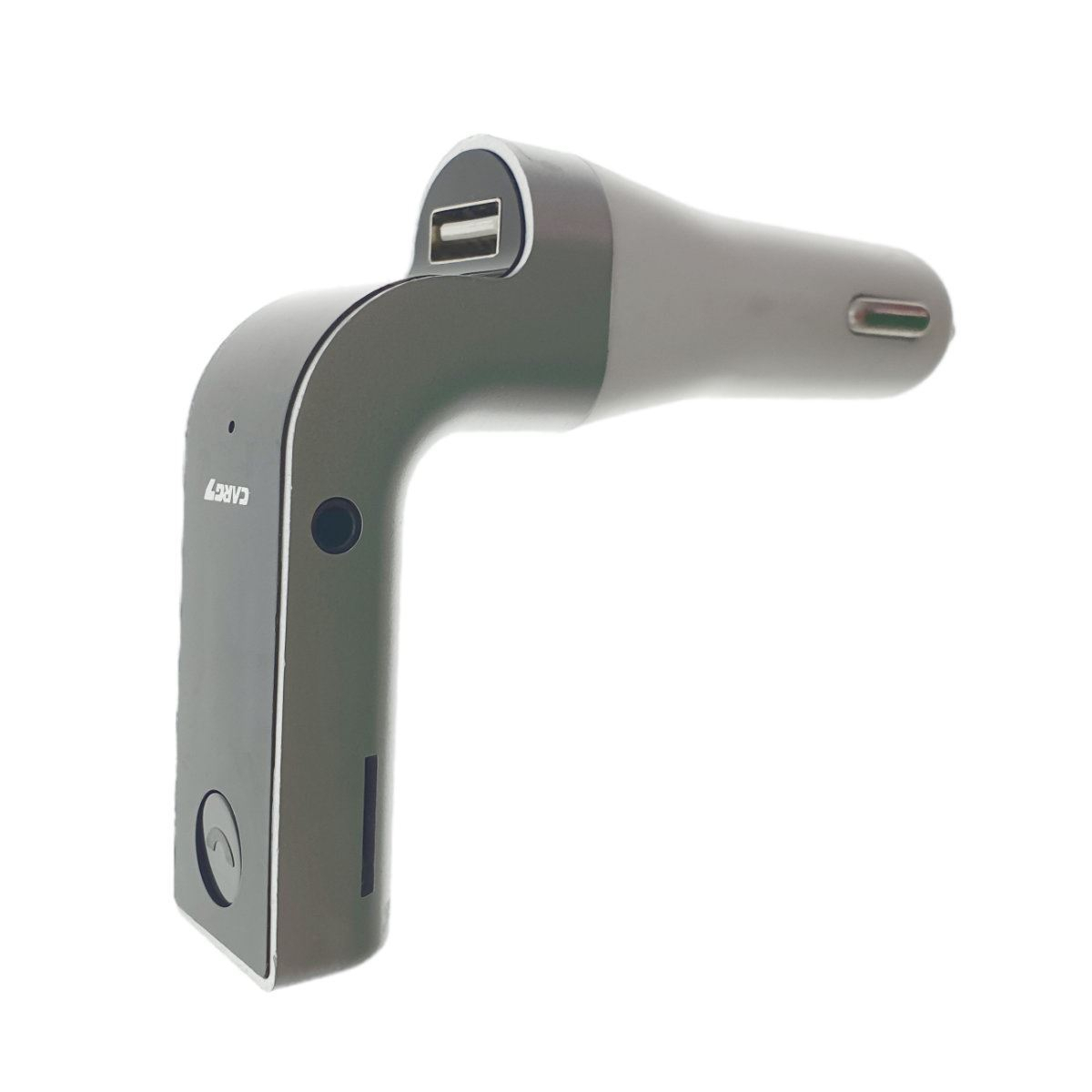 Modulator FM cu bluetooth CARG7, incarcare USB si MP3 player USB si microsd, alb cu gri [8]
