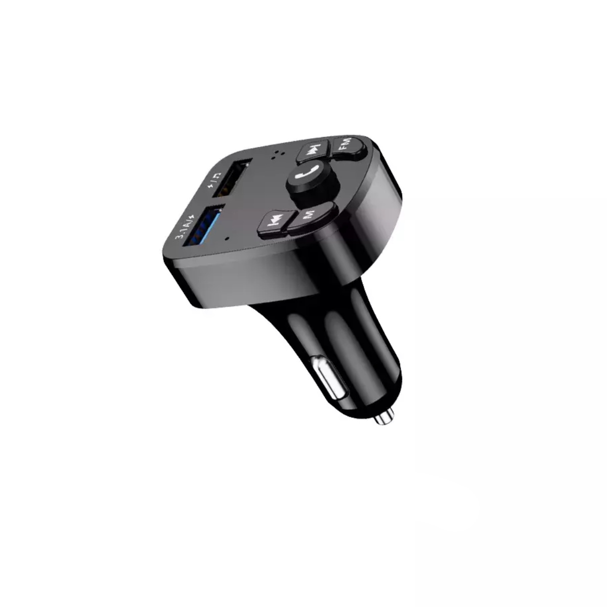 Modulator FM cu bluetooth si incarcare 2 x USB 3.1A, Jellico F10, cu MP3 player USB, negru [2]