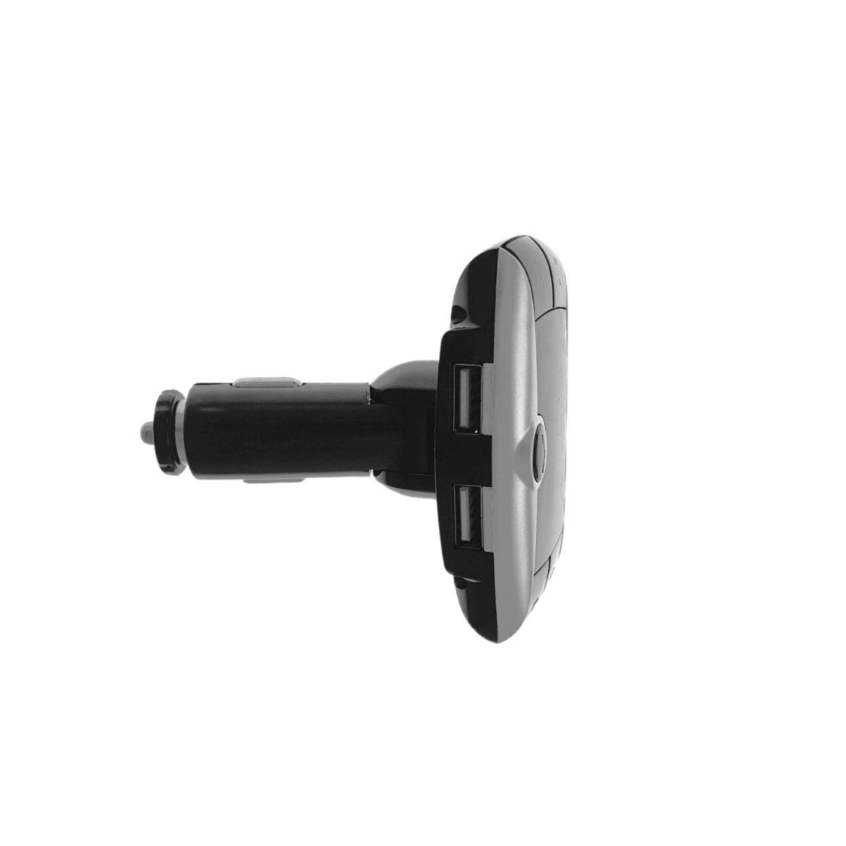 Modulator FM cu bluetooth,KCB-901,incarcare USB si MP3 player USB si microsd,negru cu gri [2]