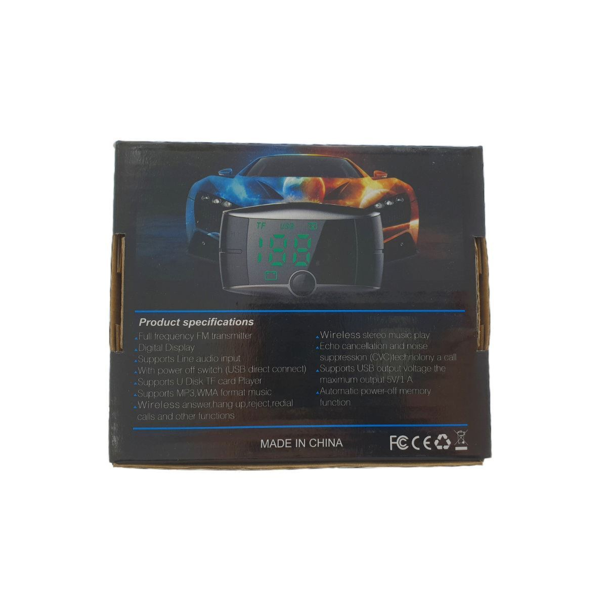 Modulator FM cu bluetooth,KCB-901,incarcare USB si MP3 player USB si microsd,negru cu gri [5]