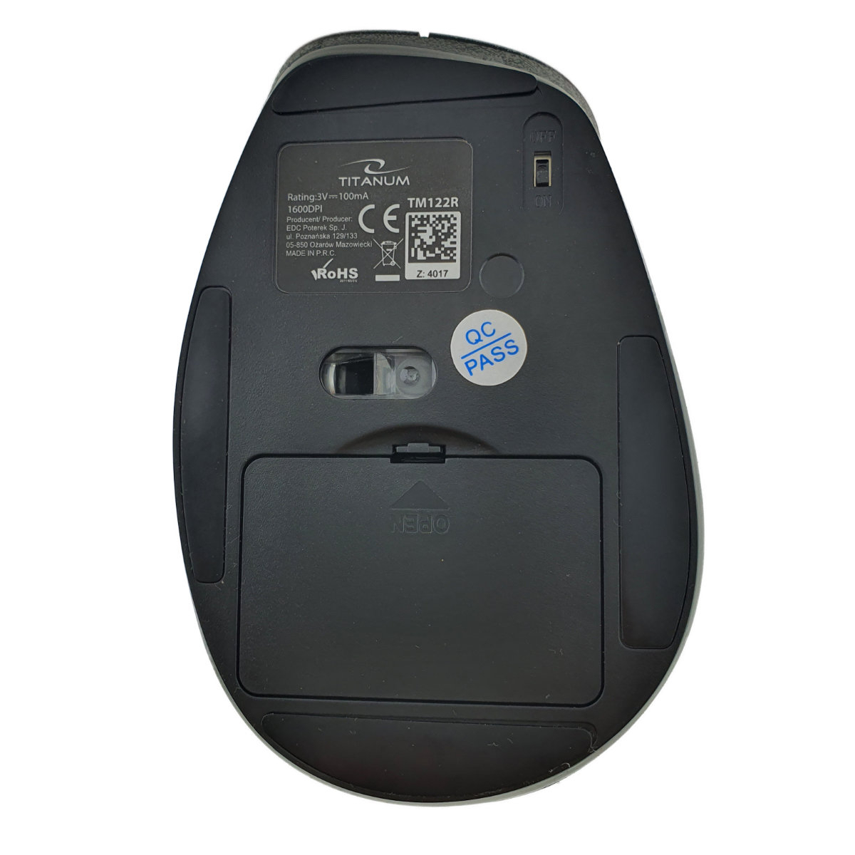 Mouse fara fir, 6D, Bluetooth v.5.0, Titanum Fornax 94658, 110 x 70 x 40 mm, 1600 DPI, rosu [4]