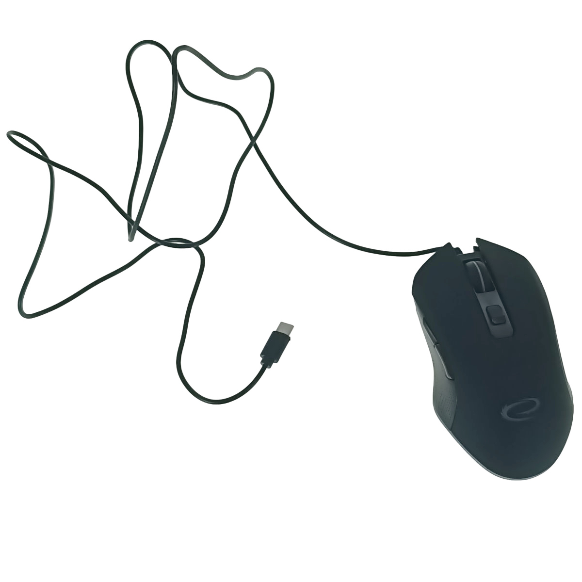 Mouse gaming USB-C, Esperanza Nemesis 94545, cablu 1.25m, 6D, RGB, 800-2400 DPI, negru [4]