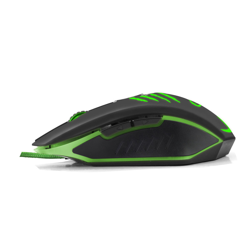 Mouse gaming USB, Esperanza Claw EGM209G, cablu 1.5m, 6D, Led verde, 800/1200/1600/2400 dpi [11]
