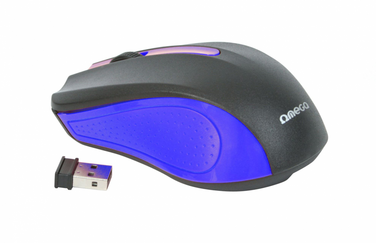 MOUSE OMEGA OM-419 WIRELESS 2,4GHz 1000DPI BLUE USB [7]