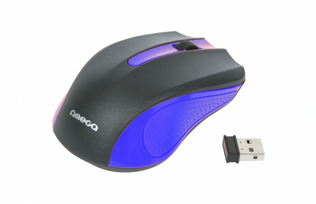 MOUSE OMEGA OM-419 WIRELESS 2,4GHz 1000DPI BLUE USB [6]