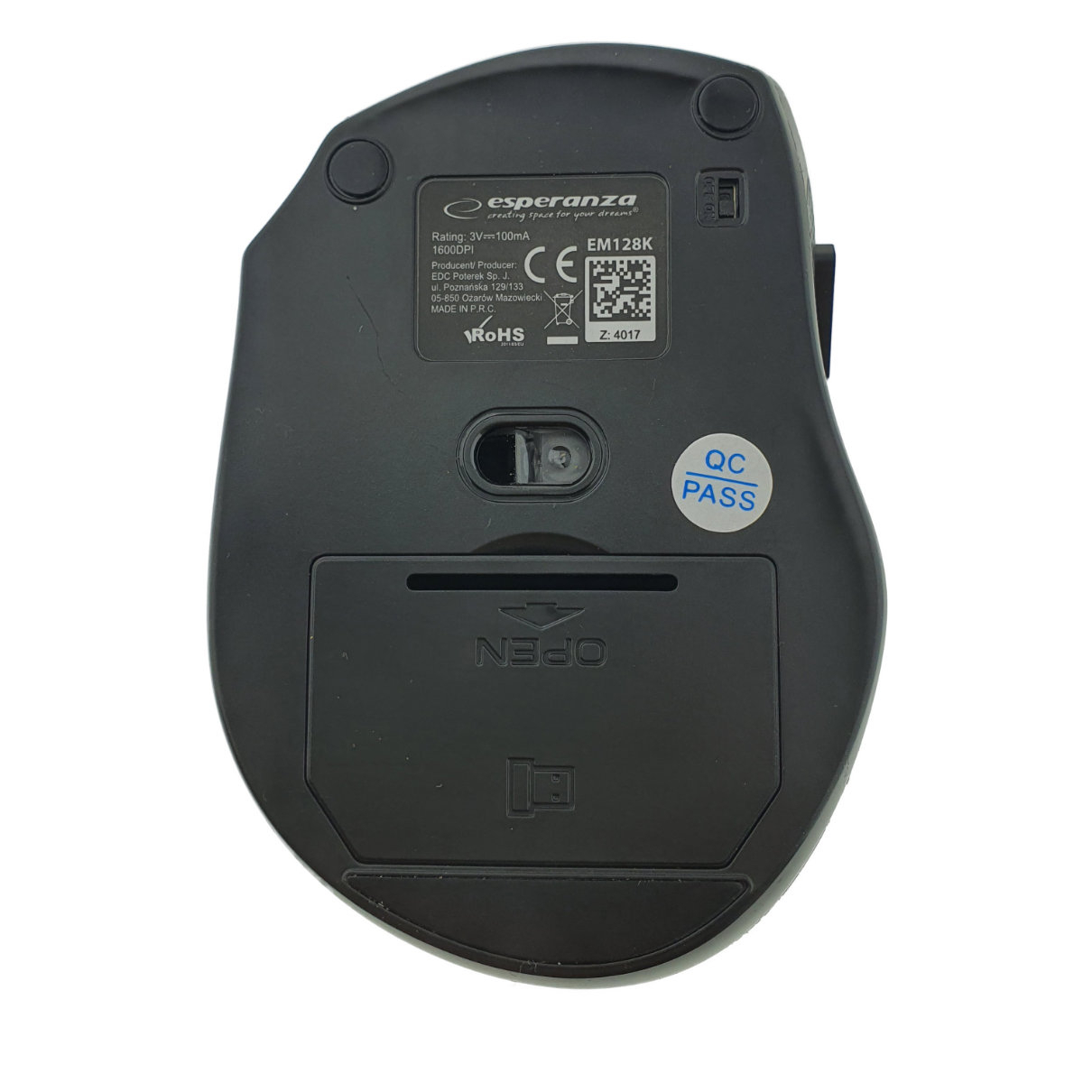 Mouse optic fara fir, 6D, Bluetooth v.5.0, Esperanza Auriga 94654, 105 x 70 x 35 mm, 1600 DPI, negru [4]
