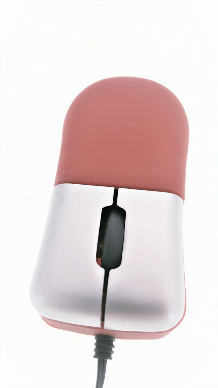 Mouse optic mini USB retractabil rosu [4]