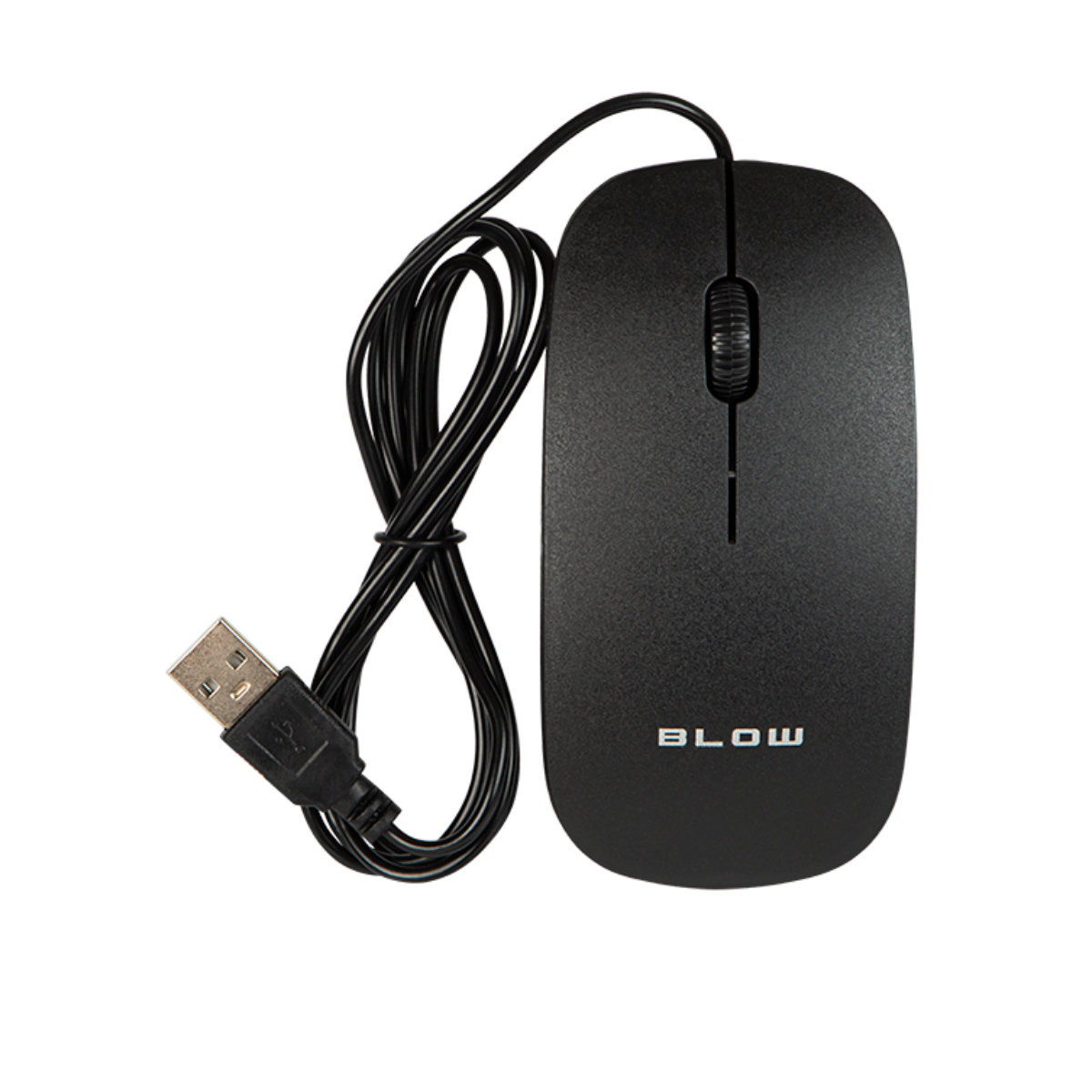 Mouse optic USB, BLOW MP-30, 1000DPI, cablu USB de 1.5m, negru [3]