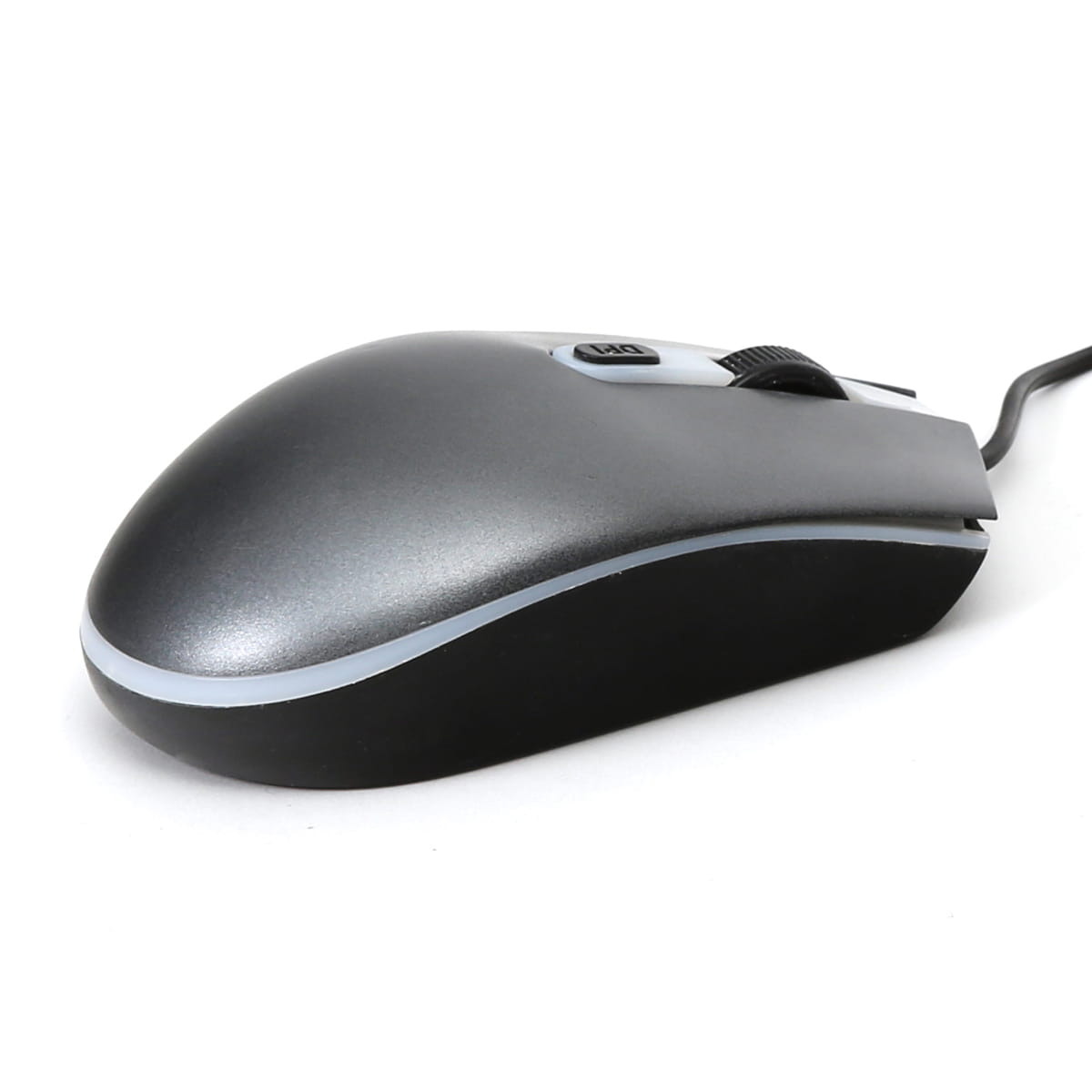 Mouse optic USB pe cablu, Omega 45541, 4 butoane, 2000DPI, cablu de 1.5m lungime, gri [3]