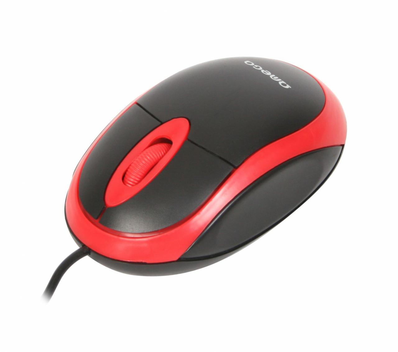 Mouse USB, Omega 41646 OM-06V, 1200 DPI, 95x57x33mm, cablu 110cm , negru cu rosu [6]
