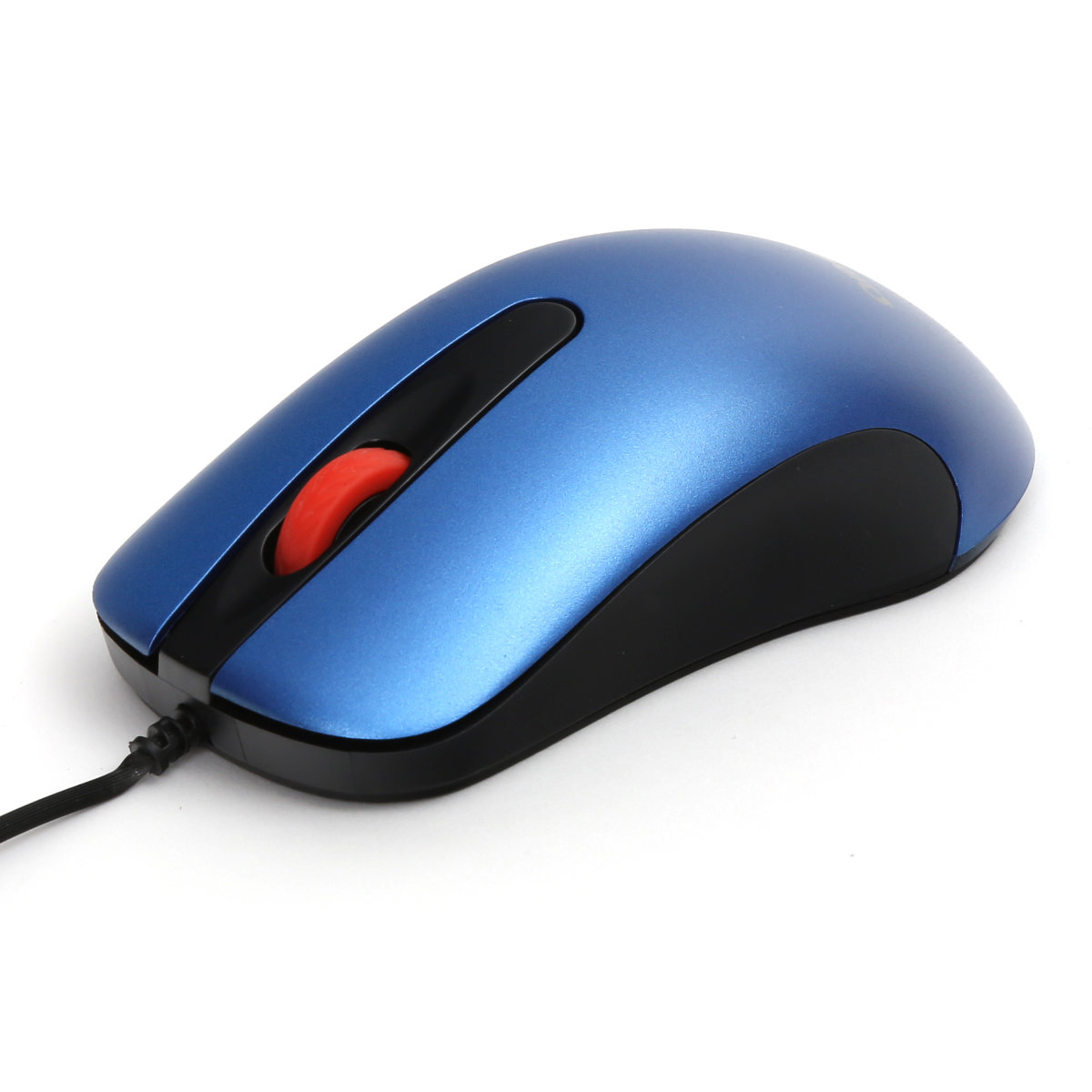 Mouse USB, Omega 45267 OM-520, cu cablu 1.2 m, 3 butoane, 1000 dpi, albastru cu negru [6]