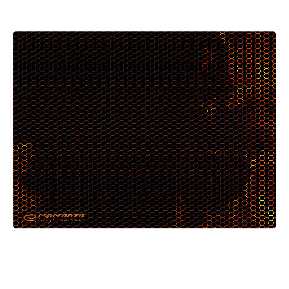 Mousepad gaming, Esperanza Flame Maxi, 400 x 300 x 3 mm, negru cu rosu [3]