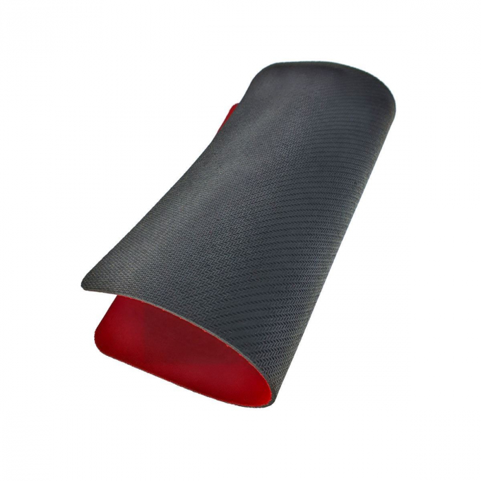 Mousepad Omega 42124, dimensiuni 220x180x3mm, textil cu baza anti-derapanta, rosu [2]