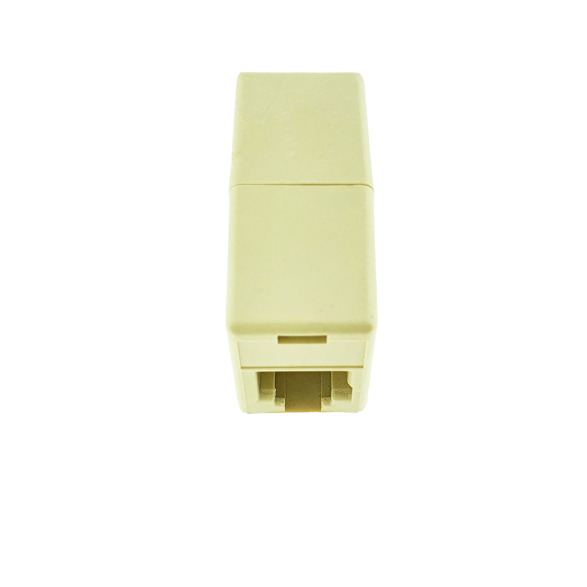 Mufa adaptor de prelungire cablu telefon, RJ11, 6P4C, mama-mama, bej [4]