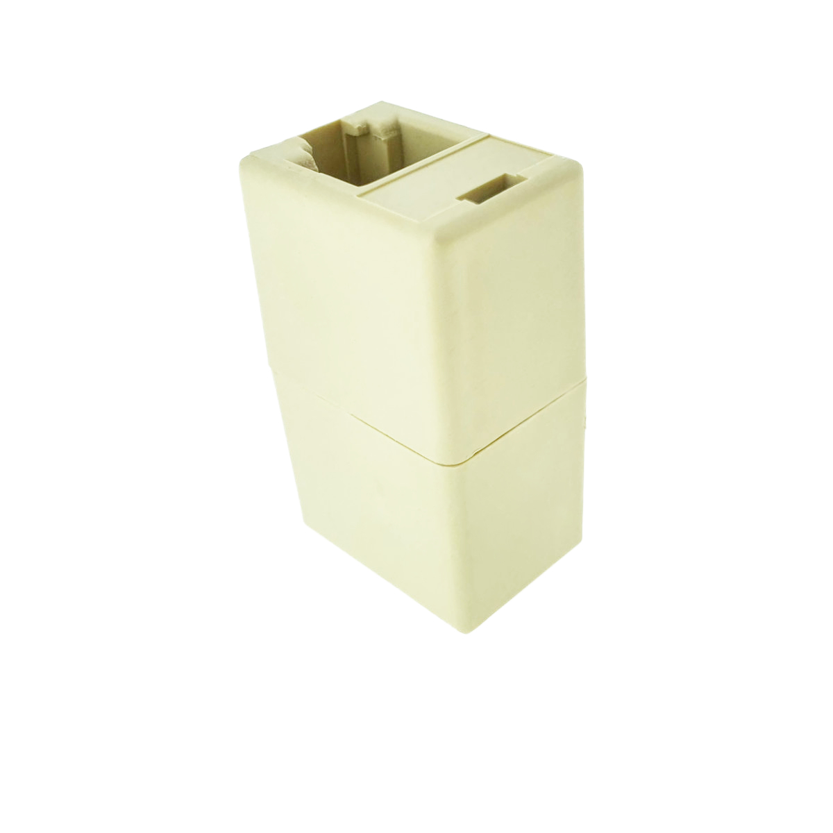 Mufa adaptor de prelungire cablu telefon, RJ11, 6P4C, mama-mama, bej [3]