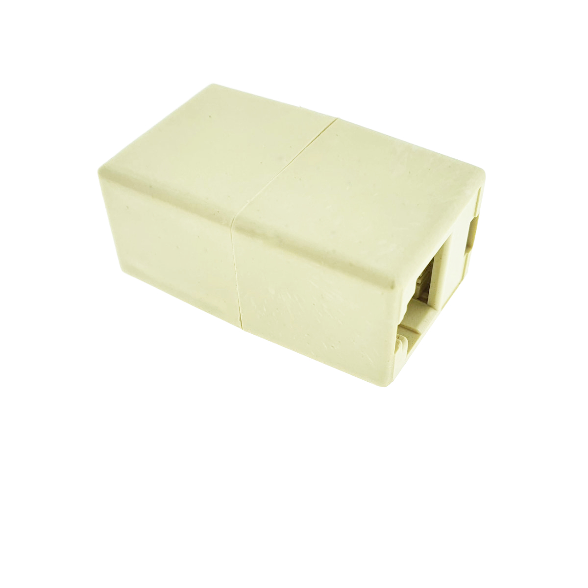 Mufa adaptor de prelungire cablu telefon, RJ11, 6P4C, mama-mama, bej [5]