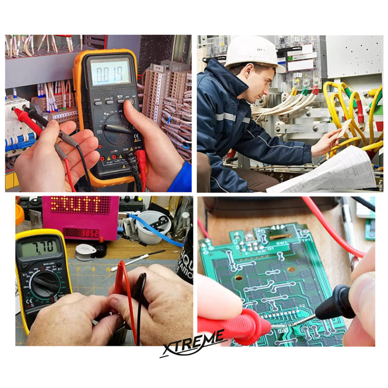 Multimetru digital Xtreme DT830BUZ 00444, DC 200mV-1000V, AC 200V-750V, galben [8]