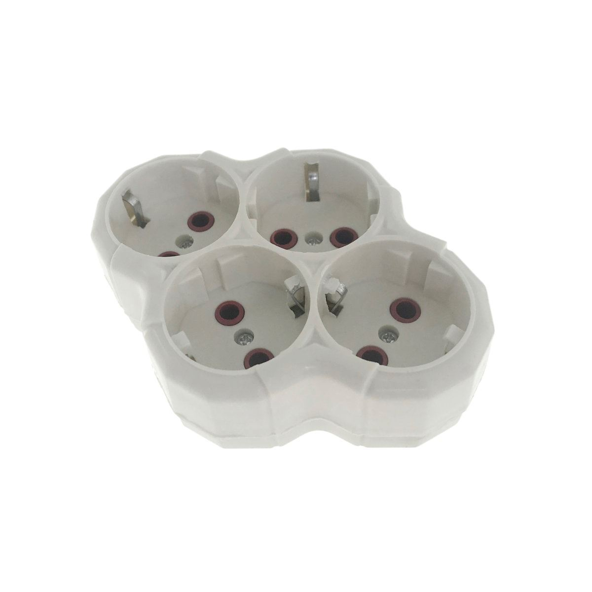 Multipriza DS004 cu 4 porturi schuko ,16A , 250V , alba [4]