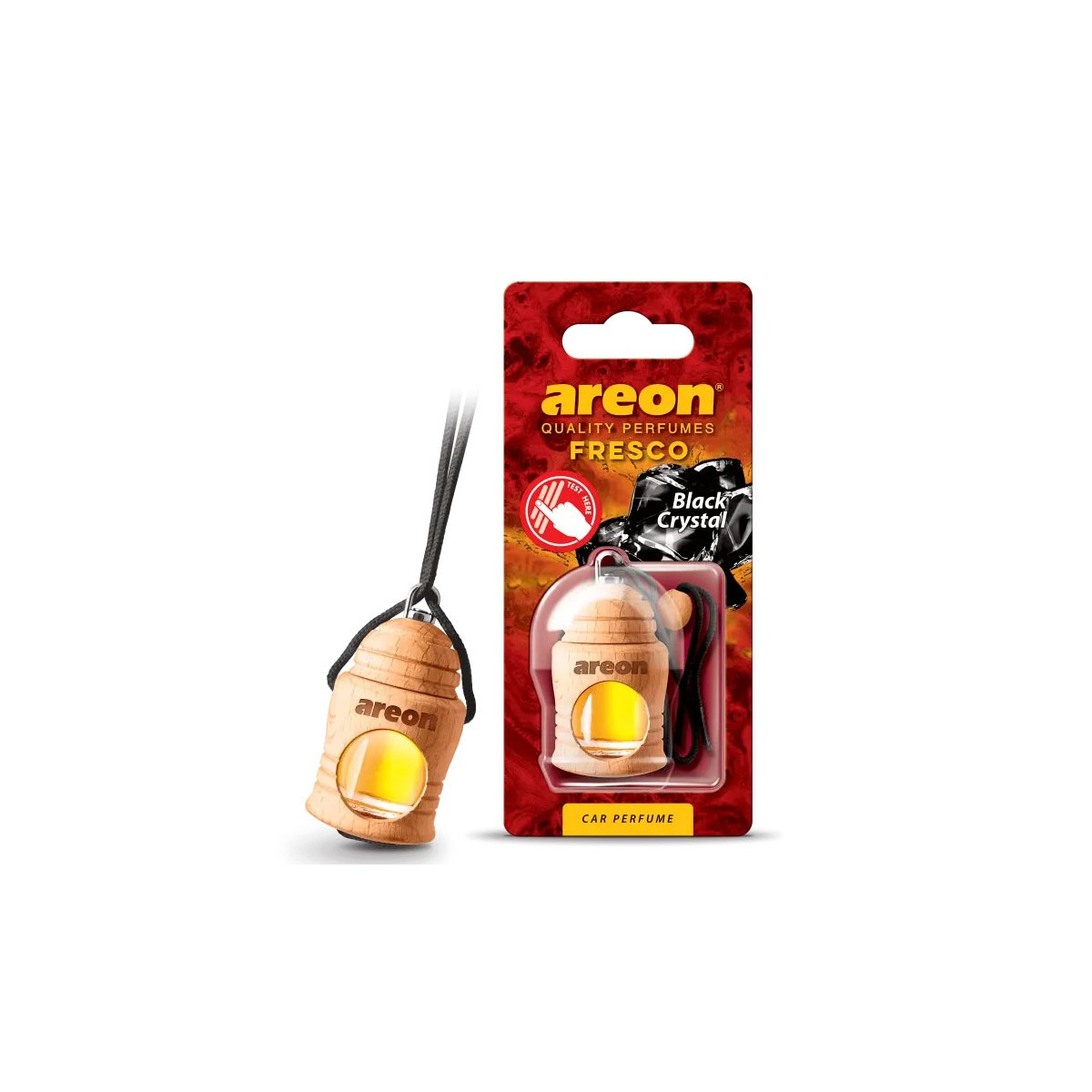 Odorizant auto Areon Fresco Black Crystal, lichid, 4 ml, improspateaza aerul si elimina mirosurile neplacute, design compact [4]