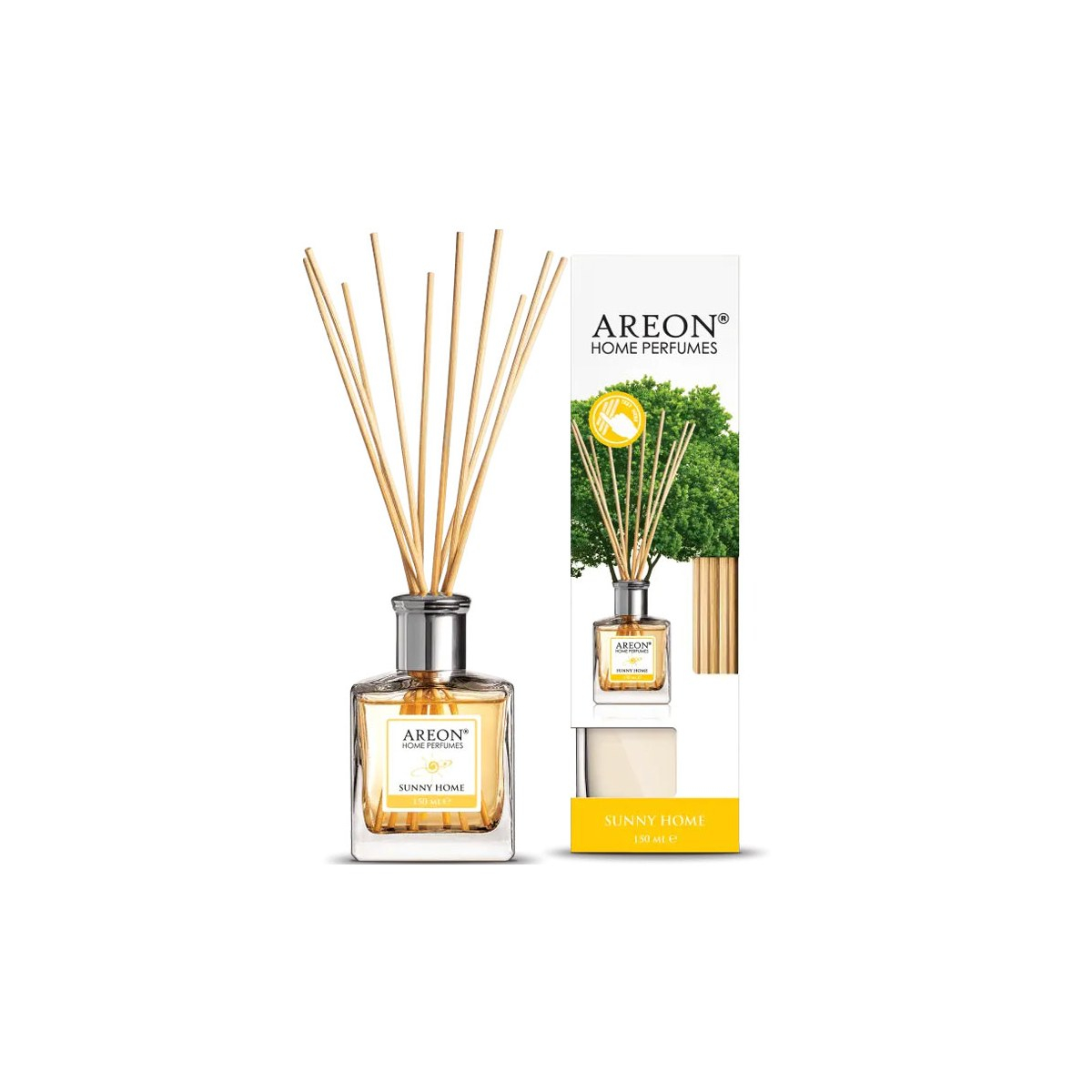 Odorizant de camera Areon Sunny cu betisoare din ratan, 150 ml, parfum floral fresh, difuzeaza parfumul treptat fara flacara sau curent [4]