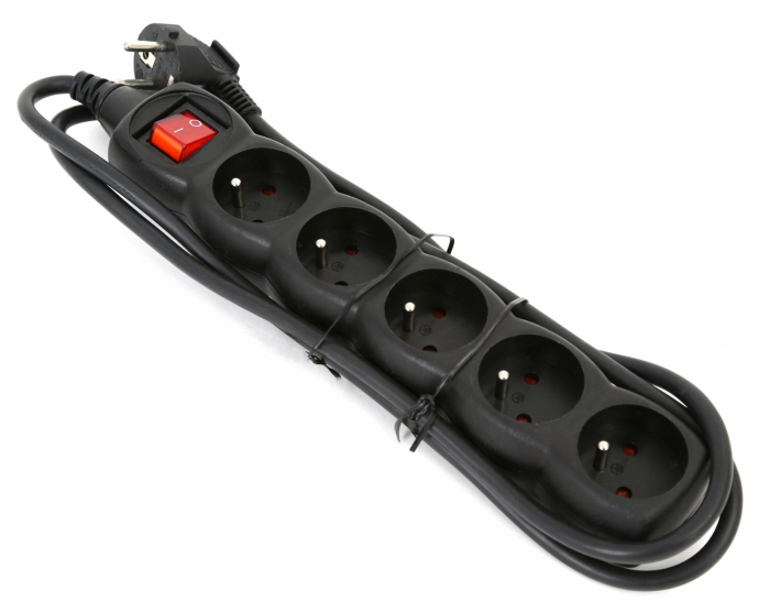 OMEGA POWER SUPPLIER EXTENSION CORD 5FRENCH 1.5M black 41105 new!!! [4]