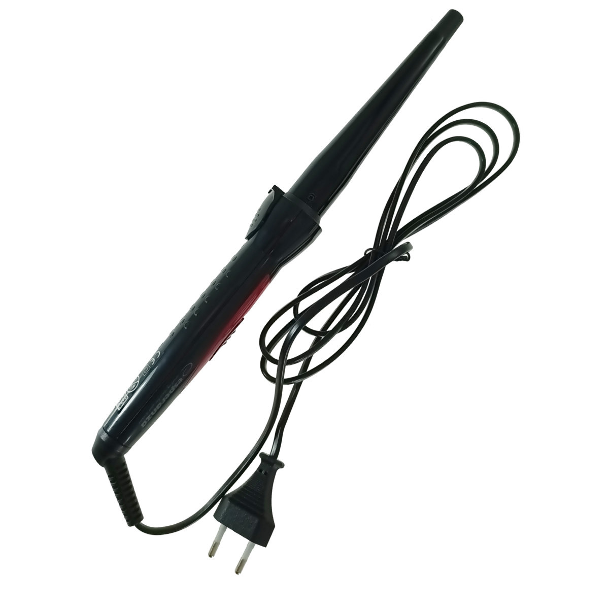 Ondulator de par conic 13-25mm, Esperanza Salma 93108, 25W, 230V, cablu de 180cm, negru cu rosu [2]