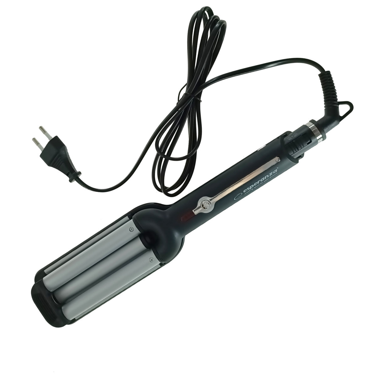 Ondulator de par waver triplu, Esperanza Isabella 94955, 55W, 230V, cablu de 180cm, negru cu gri [4]