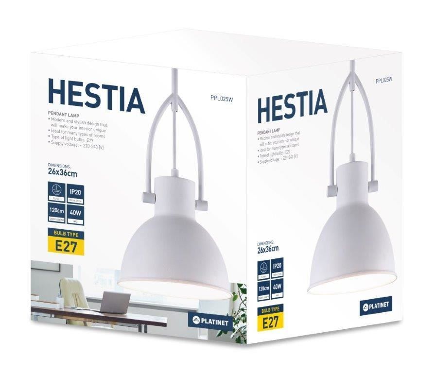 Pendul PLATINET HESTIA P161052-ME27 METAL WHITE[44021] [7]