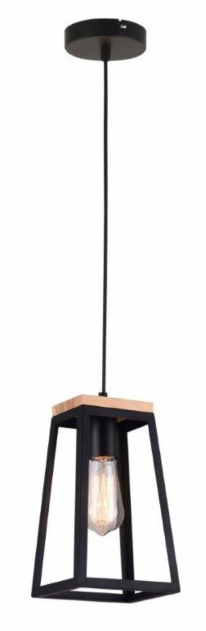 Pendul PLATINET IKAR P11610112 E27 METAL+WOOD BLACK 17X14X28[44022] [5]