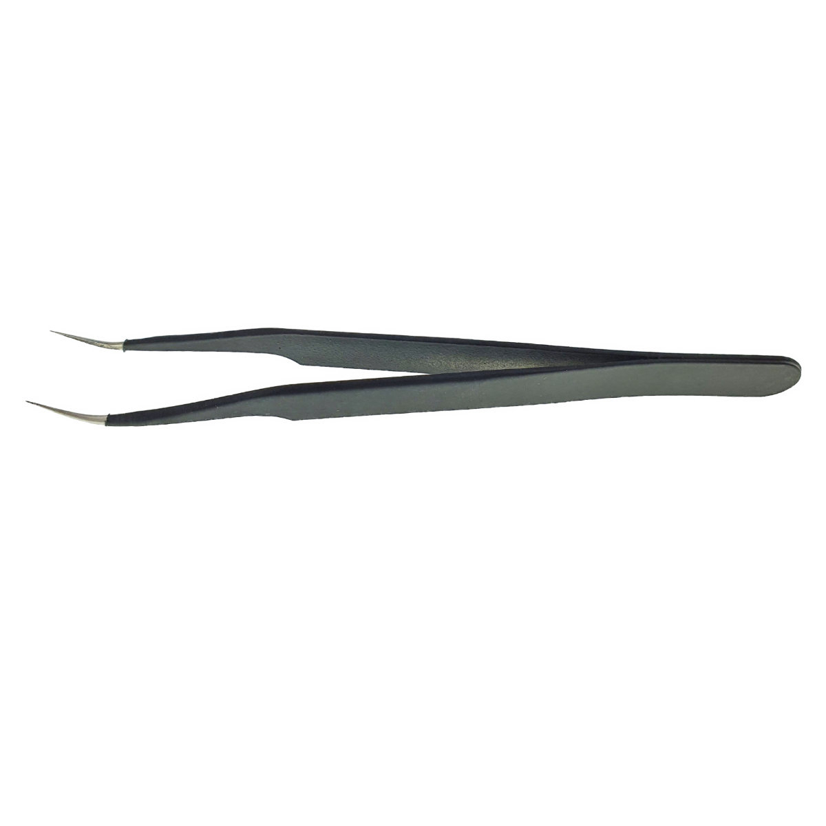 Penseta non-magnetica cu varf curbat 8mm, JLY 05 ESD, 127x6mm, anti-statica, din otel inoxidabil [4]